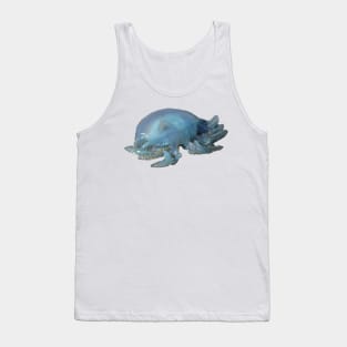 Blue Jellyfish on the Beach Tank Top